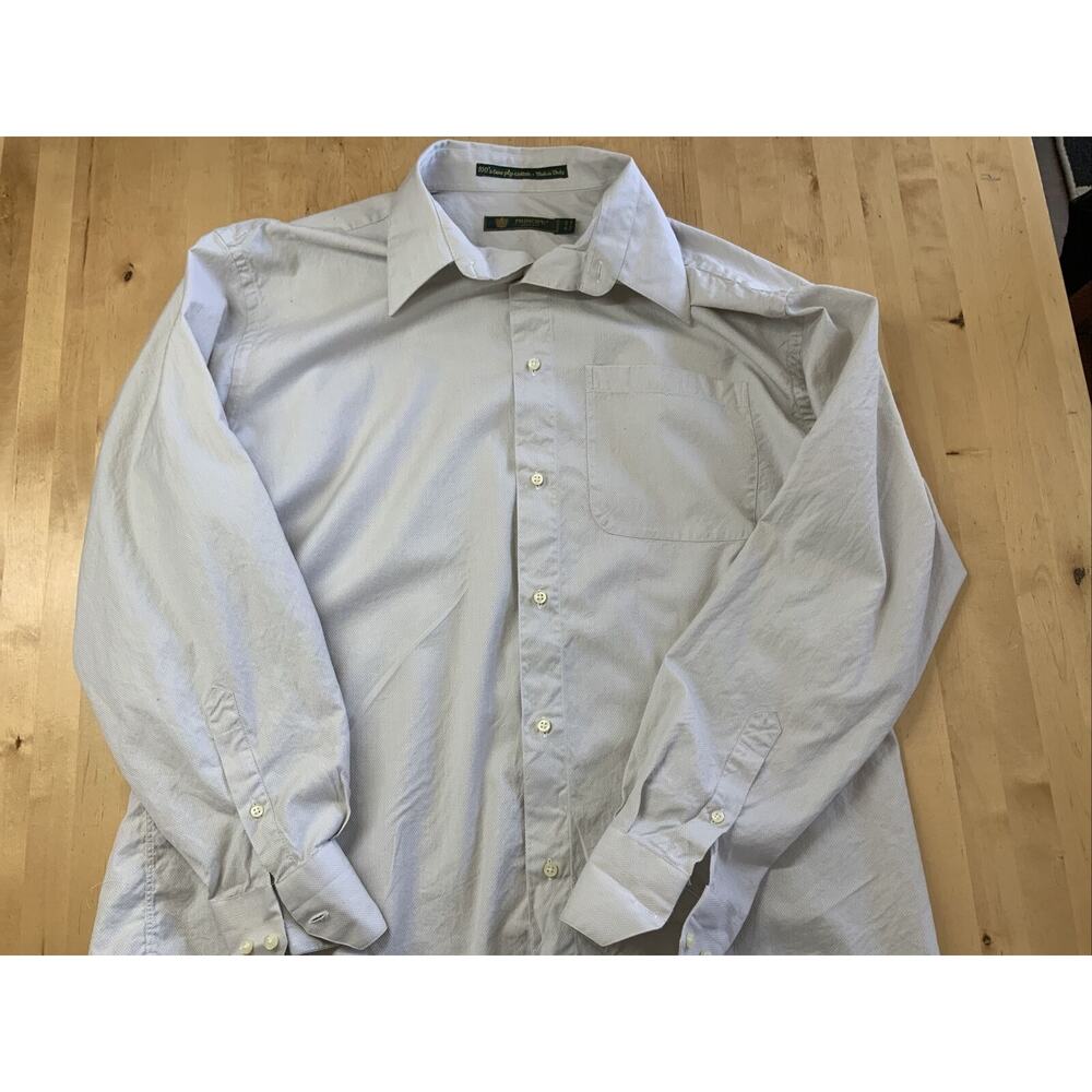 PRINCIPE SHIRT MADE IN ITALY L/S 17.5 34/35 EU 44 White/Cream